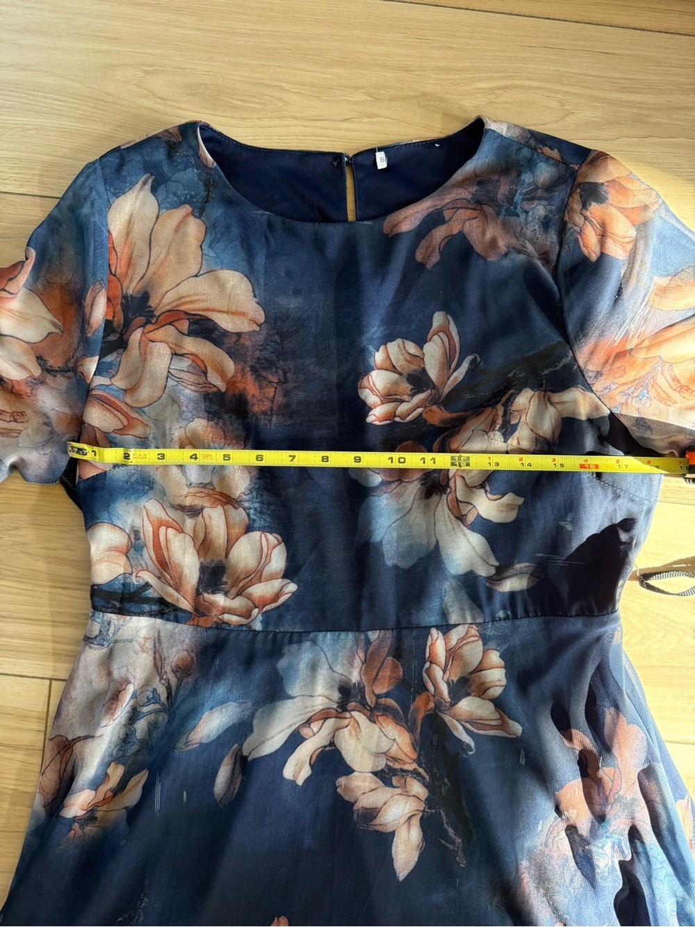 Baltic Born Rebecca Maxi Dress Dark Blue Floral XL - Picture 9 of 9